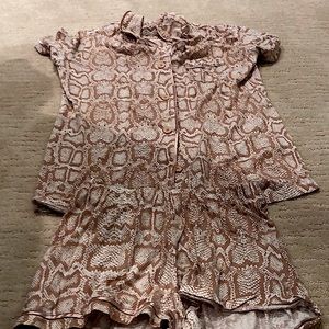 Snake skin pj set